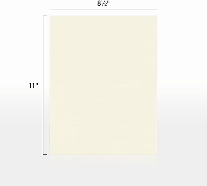 LUXPaper 8.5" x 11" Classic Crest Paper | Letter Size | Natural White | 24lb. Text | 250 Qty