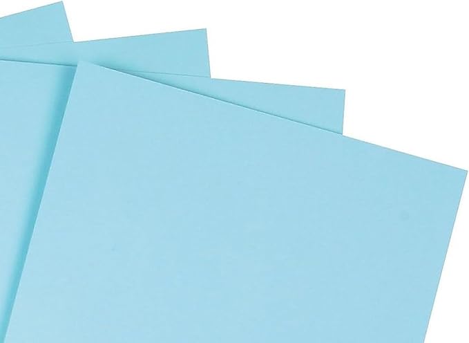 Staples 490883 Cover Stock Paper 67 lbs 8.5-Inch x 11-Inch Blue 250/Pack (82992)