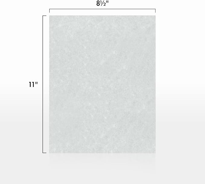 LUXPaper 8.5" x 11" Paper | Letter Size | Blue Parchment | 60lb. Text | 250 Qty