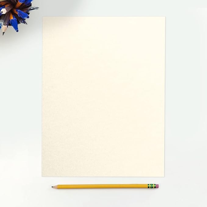 LUXPaper 8.5" x 11" Cardstock | Letter Size | Champagne Metallic | 105lb. Cover (192lb. Text) | 50 Qty.