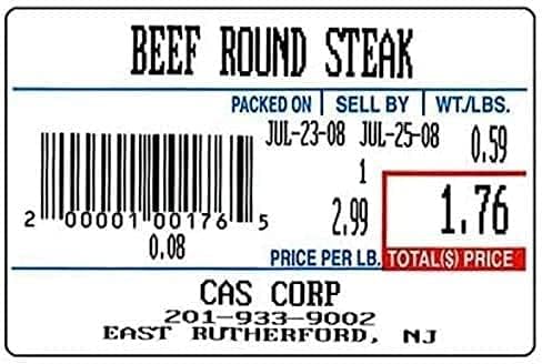VisionTechShop LST-8010 Printing Scale Label, 58 x 40 mm, UPC 36 Rolls Per Case. Lower Price Than 12 Rolls. Try it.