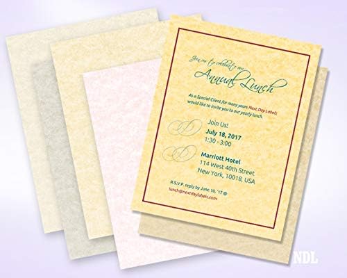 NextParch 8-1/2" x 11" (Letter Size) 65 lb. Parchment Cover Card Stock (Champagne)