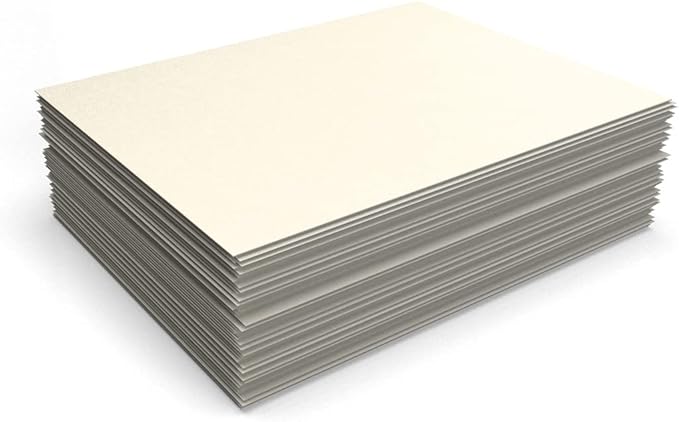 LUXPaper 8.5" x 11" Cardstock | Letter Size | Champagne Metallic | 105lb. Cover (192lb. Text) | 50 Qty.