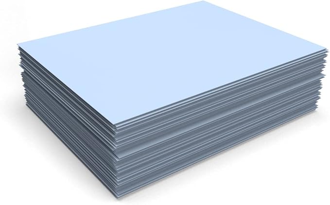 LUXPaper 8.5" x 11" Cardstock | Letter Size | Baby Blue | 100lb. Cover (183lb. Text) | 50 Qty