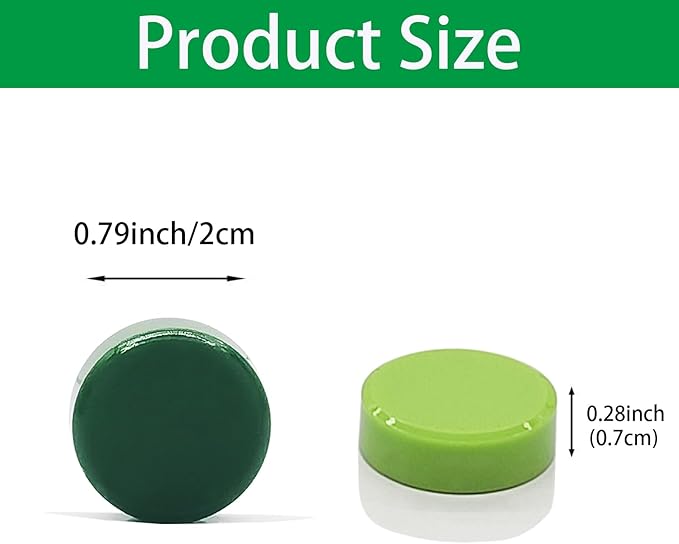 ZDZBLX Fridge Magnets 30 PCS, Strong Refrigerator Magnets for Whiteboard, Heavy Duty Small Round Magnets, Mini Decorative Cute Magnet for Fridge, Locker, Map, Kitchen, School, Office,Classroom (Green)