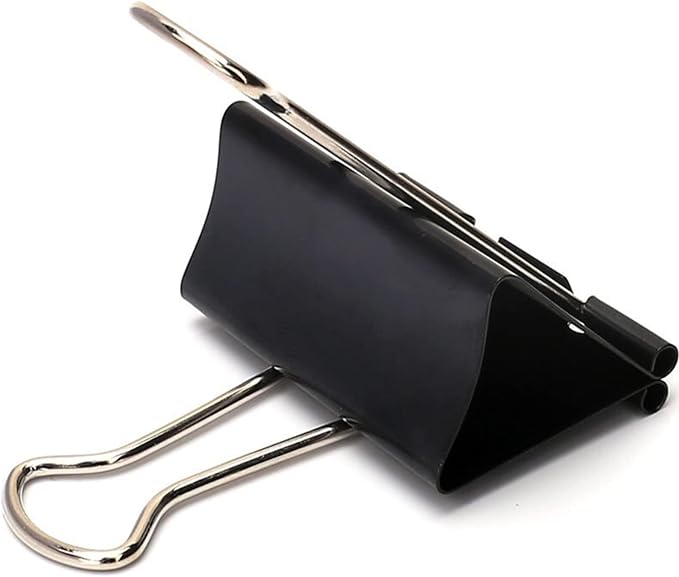 Extra Large Binder Clips 2.4 Inch (24 Pack), Upgrade Giant Paper Clips Big Clips Paper Clamps for Office and Home Supplies, Black
