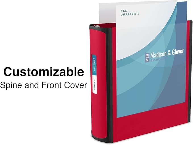 Staples 807717 Better 3-Inch D 3-Ring View Binder Red (18367)