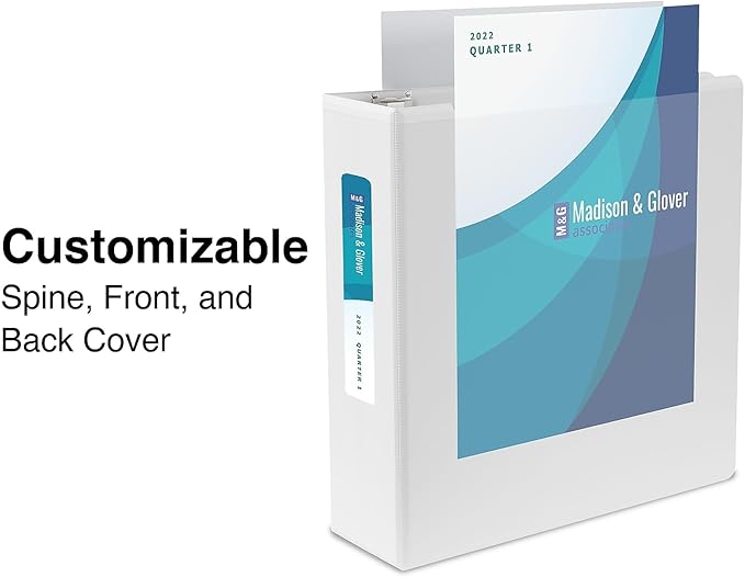 Staples 3-Ring Binder, 1 Inch D-Ring Organizer for Home, Office, School, Holds up to 220-Sheets, 12-Pack, White