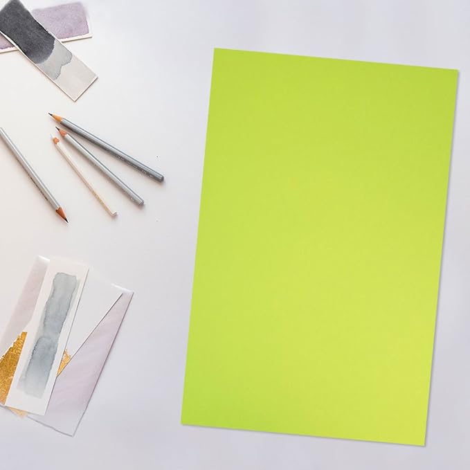 JAM PAPER Ledger Matte 24lb Paper - 90 gsm - 11 x 17 Tabloid - Ultra Lime Green - 100 Sheets/Pack