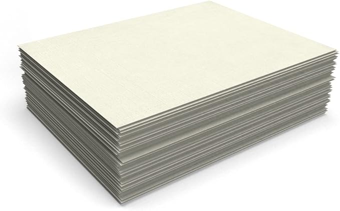 LUXPaper 8.5" x 11" Classic Linen Paper | Letter Size | Natural White | 70lb. Text | 500 Qty