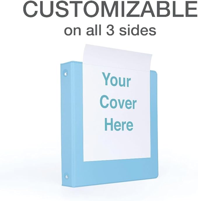 Cardinal 3 Ring Binders, Binders for School and Office, Durable 1.5 Inch, Round Rings, Holds 350 Sheets, ClearVue Presentation View, Non-Stick, Assorted Pastel Colors, 4 Pack (79552)