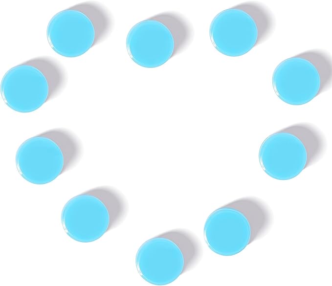 Fridge Magnets, 10Pcs Strong Small Magnets, Decorative Heavy Duty Refrigerator Magnets, Round Mini Cute Magnet for Whiteboard, Fridge, Locker, Classroom, Kitchen, Office, Pastel Blue