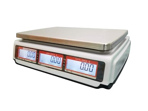 VisionTechShop TVP-30B Price Computing Scale, Lb/Oz/Kg Switchable, 30lb Capacity, 0.005lb Readability, NTEP Legal for Trade, NSF Certified, LP-50 Thermal Label Printer, 1 Case of Labels LST8060
