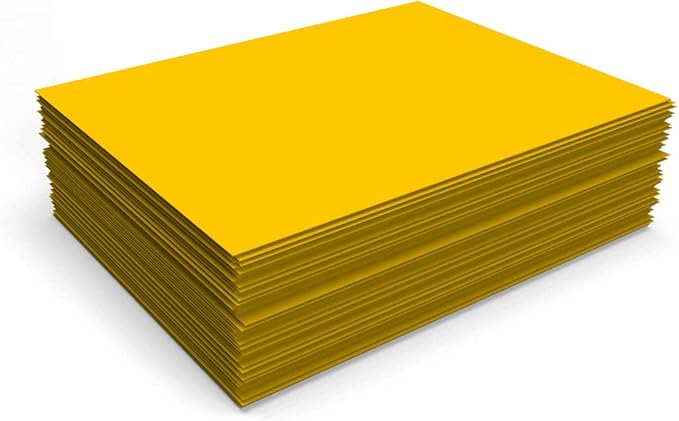 LUXPaper 8.5" x 11" Cardstock | Letter Size | Sunflower Yellow | 100lb. Cover (183lb. Text) | 50 Qty