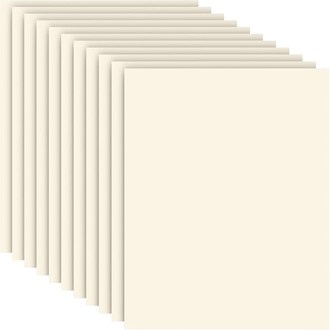 Cardstock 8.5 x 11 Inch 80 Sheets 190 gsm Heavyweight Card Stock Paper Off White Cardstock Printer Paper Perfect for Wedding Invitations, DIY Cards, Postcards, Photos, Art and Crafts