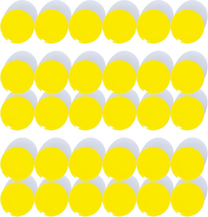 Fridge Magnets, 30 Pack Strong Small Refrigerator Magnets, Heavy Duty Cute Mini Whiteboard Round Magnets for Fridge, Locker, Office, Classroom, Kitchen, Yellow