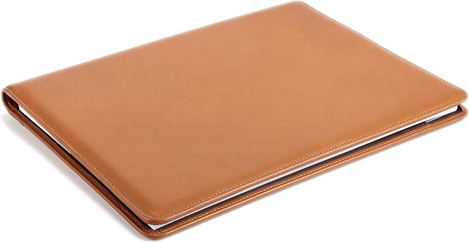 Leatherology Cognac Standard Padfolio with Pen Loop