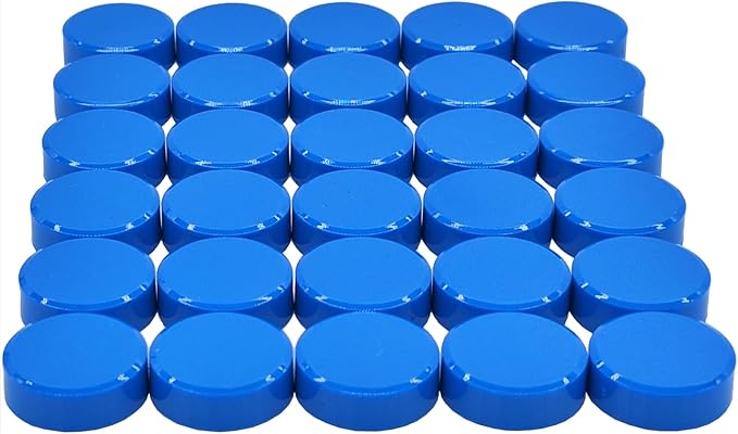 ZDZBLX 30 Pack Strong Fridge Magnets, Heavy Duty Round Refrigerator Magnets, Small Whiteboard Magnets for Fridge, Locker, Crafts, Kitchen, Office, Classroom, Mini Cute Magnet for Home & School (Blue)