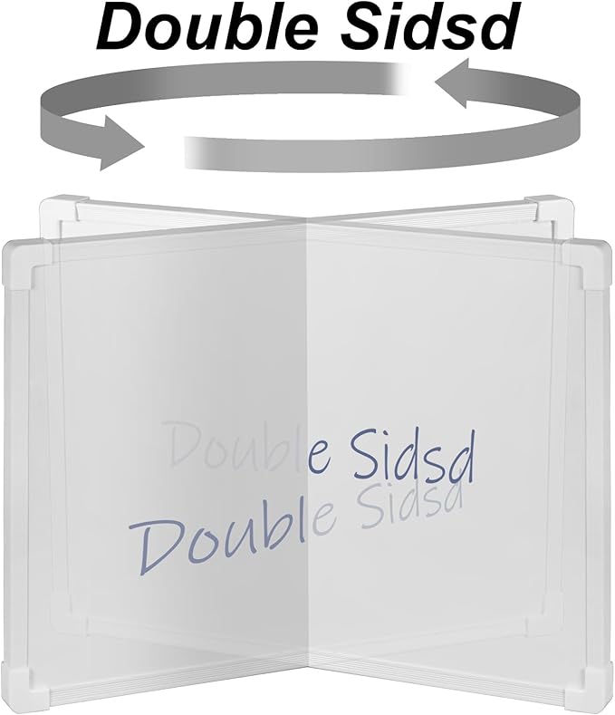 Double Sided White Board Dry Erase 11" x 14", White Boards for Walls, Mini Hanging Whiteboard for Home School Office