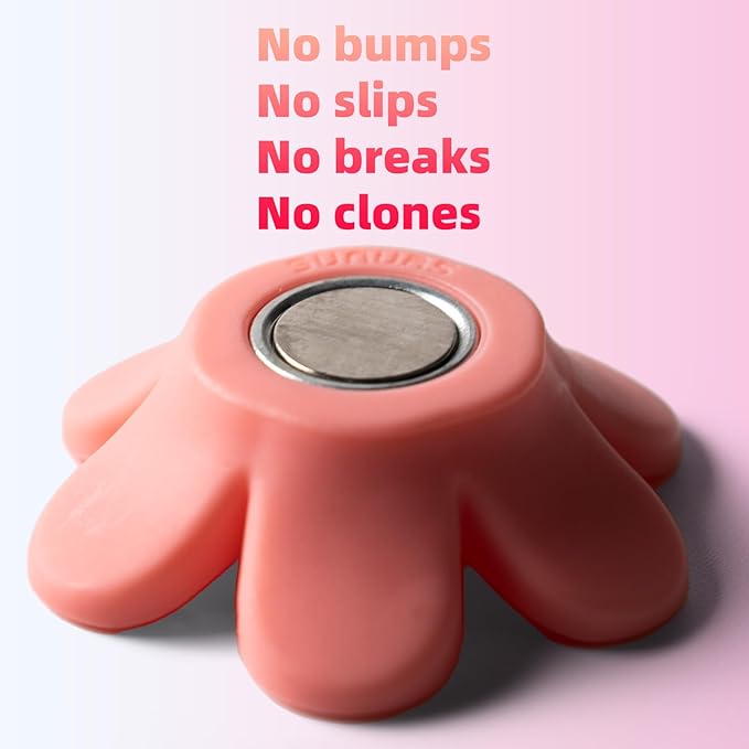 3D Solid Color Flower Cute Fridge Magnets for Locker, Colorful Strong Decorative Funny Refrigerator Magnets for Whiteboard, Kitchen, and Office (12 Pieces)