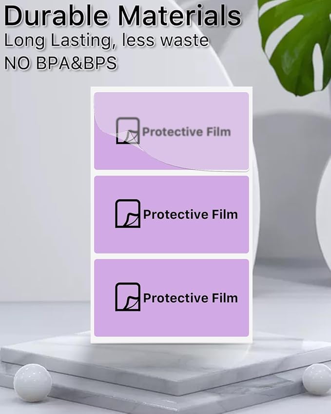 iEager 2x1 Inch Thermal Labels, Purple Rectangle Thermal Printer Stickers, Durable Shipping Label Printer Sticker for Barcode, Name, Address, 1000 Labels/Roll