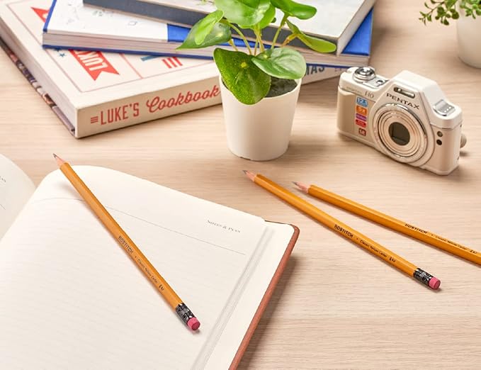 Bostitch Office Premium #2 Pencils, American Cedar Wood, Pre-Sharpened, HB Graphite, 12-Pack