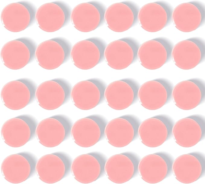 Fridge Magnets, 30Pcs Strong Small Magnets, Decorative Heavy Duty Refrigerator Magnets, Round Mini Cute Magnet for Whiteboard, Fridge, Locker, Classroom, Kitchen, Office, Pastel Pink