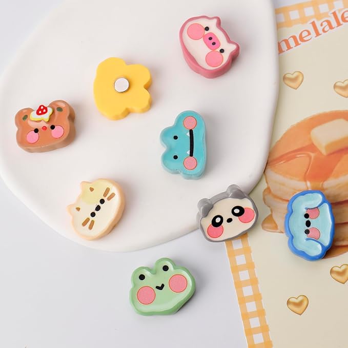 8 Pcs Cute Animal Refrigerator Magnets - Pet Decor for Photos, Notes, Menus | Fridge, Locker & Metal Board