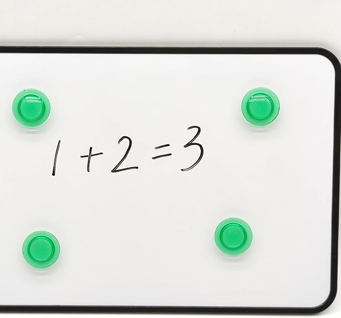 Fridge Magnets - 42 Pack Strong Refrigerator Magnets, Heavy Duty Small Magnets for Whiteboard, Locker, Crafts, Office, Classroom Use - Clear Decorative Cute Round Mini Magnet for Fridge (Green)