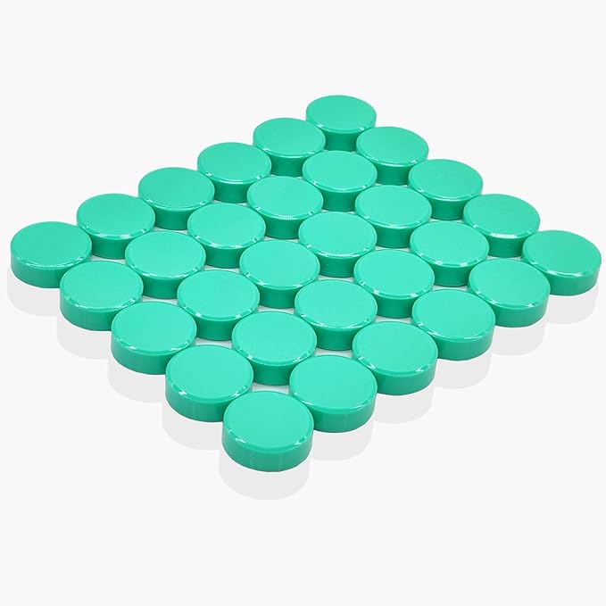 Fridge Magnets, 30 Pcs Strong Refrigerator Magnets, Heavy Duty Round Small Magnets for Whiteboard Fridge Locker Craft,Decorative Cute Mini Magnet for School Classroom Office Kitchen Home, Green