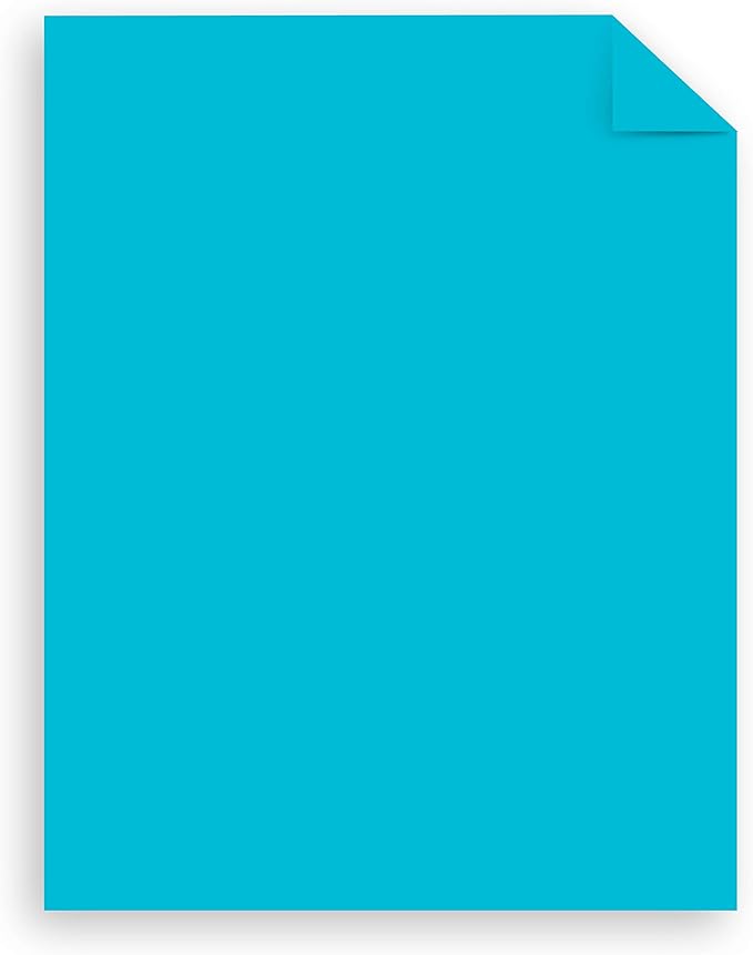 Astrobrights Mega Collection, Colored Paper, Bright Blue, 625 Sheets, 24 lb/89 gsm, 8.5" x 11" - MORE SHEETS! (91621)