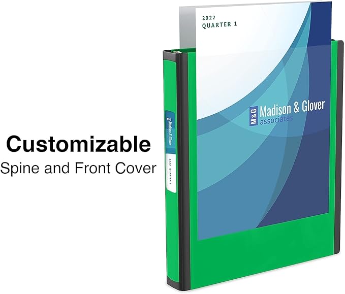 STAPLES 827602 Better 1-Inch D 3-Ring View Binder Green (19063)