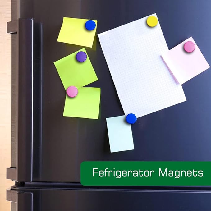 20 Pack Cute Magnets for Fridge, Round White Board Magnets, Whiteboard Magnet Fridge for Locker, Kitchen, Office and Classroom(Red and Green)