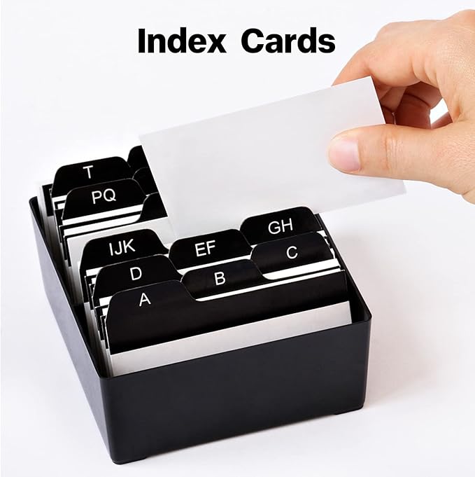 100 Pack White Blank Index Cards 3x5 Unlined Note Cards, Goefun 80lb Heavy Duty Cardstock Thick Paper for Postcards, Photo Paper, Syllable Boards