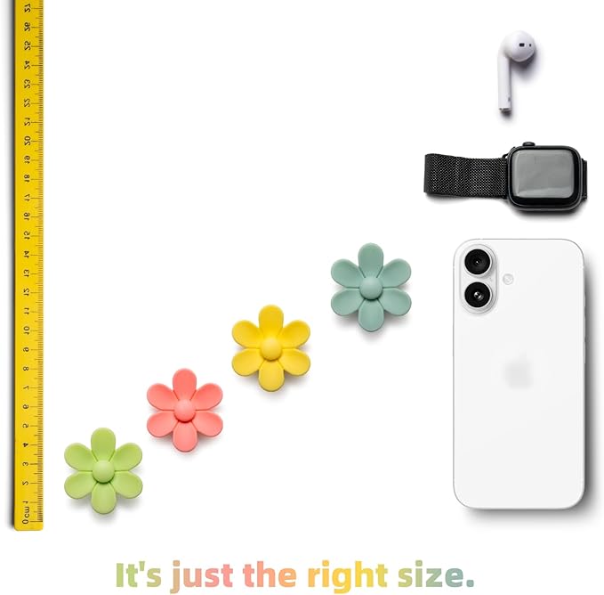 3D Solid Color Flower Cute Fridge Magnets for Locker, Colorful Strong Decorative Funny Refrigerator Magnets for Whiteboard, Kitchen, and Office (12 Pieces)