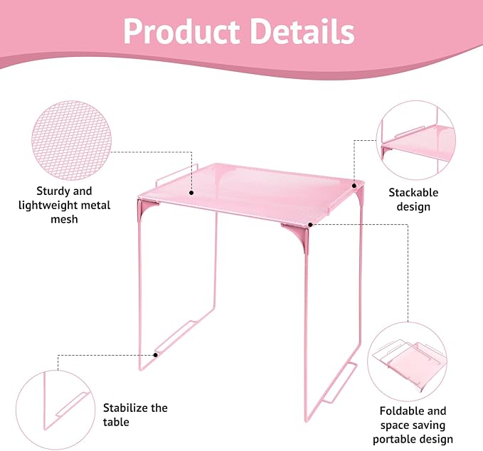 Locker Organizer Shelf and Locker Carpet Decorating Kit Suitable for School, Office Back to School Essentials (1, Light Pink)