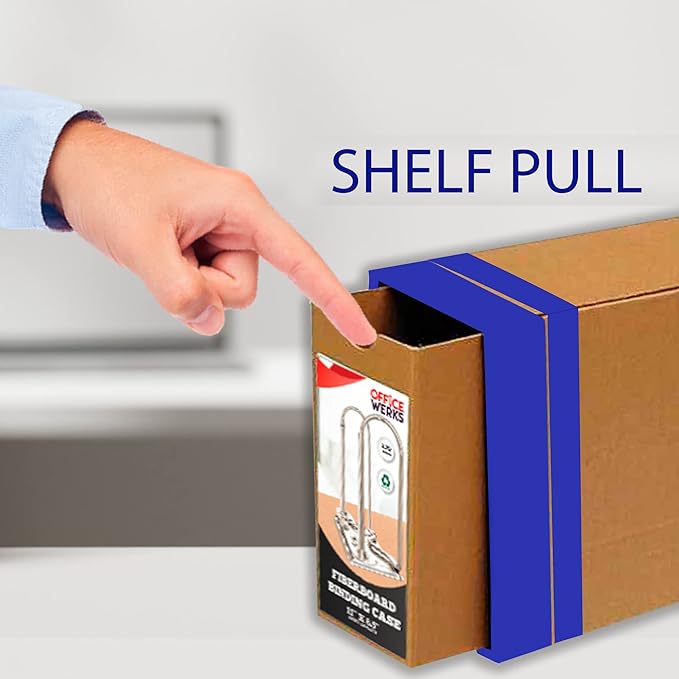 Performore Durable Archival Binder Case with Adjustable Bar and Smooth Arch Mechanism – Kraft and Fiberboard Cover for Secure Document Storage