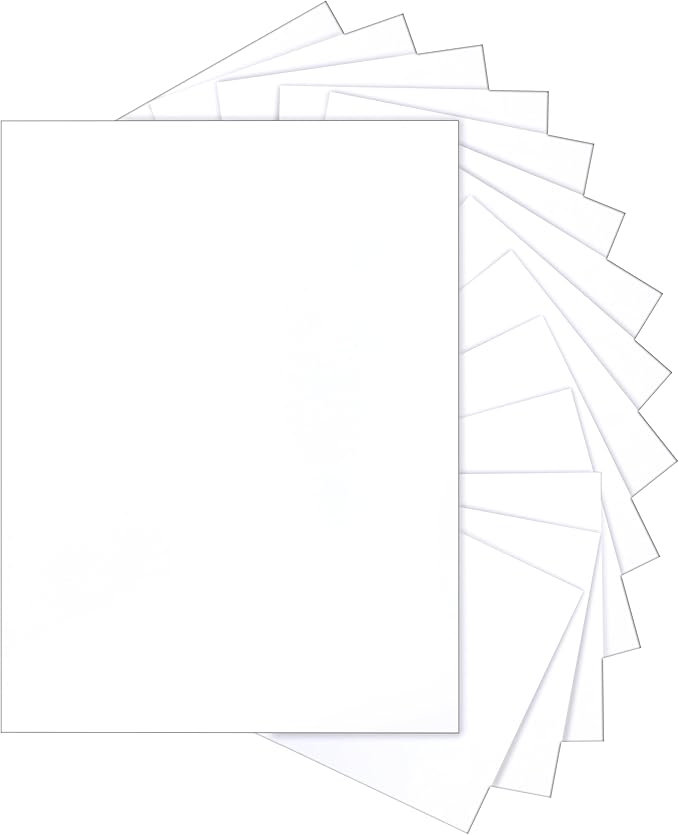 40 Sheets White Cardstock 8.5 x 11 Printer Paper, 75lb Heavyweight Paper White Card Stock for DIY Card Making, Greeting Cards, Business Cards, Wedding Invitations, Certificates, Menus