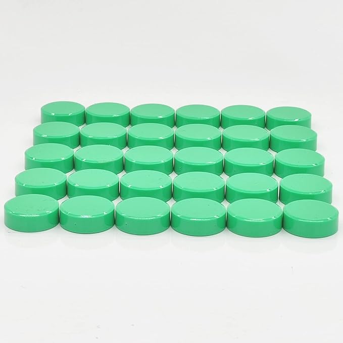 ZDZBLX 30 Pack Strong Fridge Magnets, Heavy Duty Round Refrigerator Magnets, Small Whiteboard Magnets for Fridge, Locker, Crafts, Kitchen, Office, Classroom, Mini Cute Magnet for Home & School (Green)