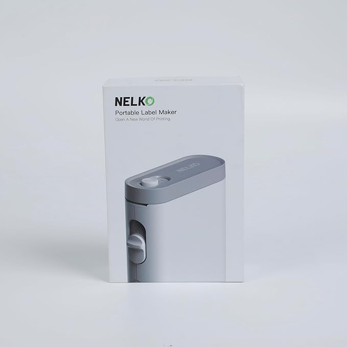 Nelko Label Maker Machine with Tape, P21 Bluetooth Label Printer, Wireless Mini Label Makers with Multiple Templates for School Office Home, White