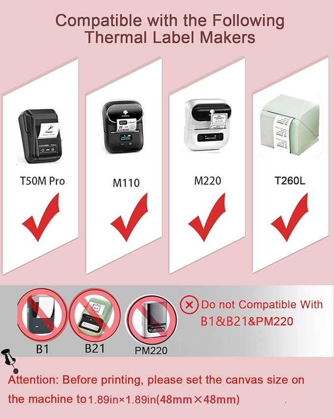 2 inch Round Thermal Labels for T50M/M110/M106/M120/M220/M260 Label Maker, Thermal Printer Labels for Barcode, Shipping, Customized, Circle Direct Thermal Stickers 140 PCS/1 Roll, Nebula