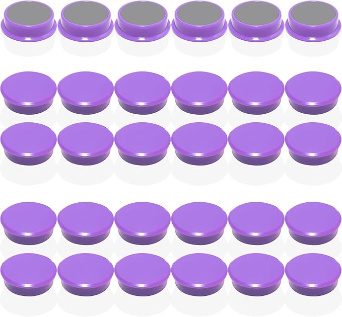 Fridge Magnets, 30 PCS, Round, Plastic, Strong, Cute, Mini, Decorative, for Fridge, Locker, Classroom, Office