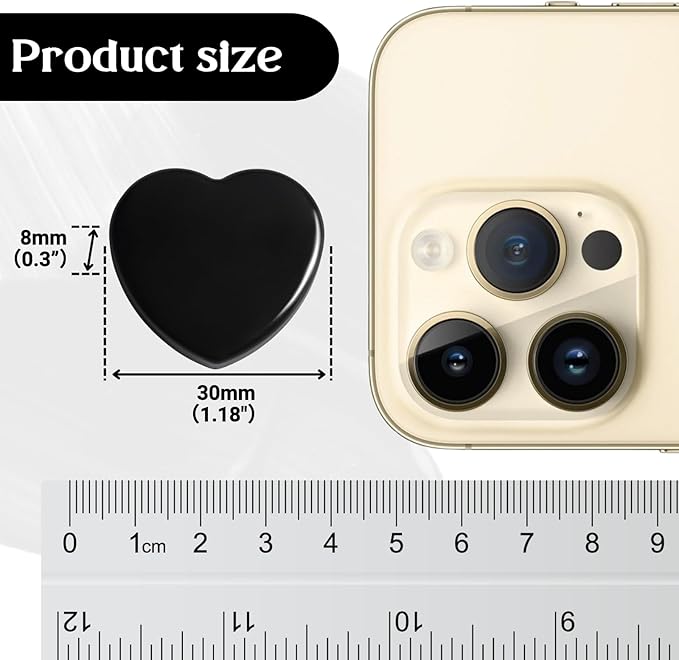 ZDZBLX 40PCS Heart Fridge Magnets - Cute Mini Strong Magnets for Whiteboard & School Lockers - Decorative Refrigerator Magnets - Heavy Duty Small Magnet for Kitchen, Home, Office, Crafts (Black+White)