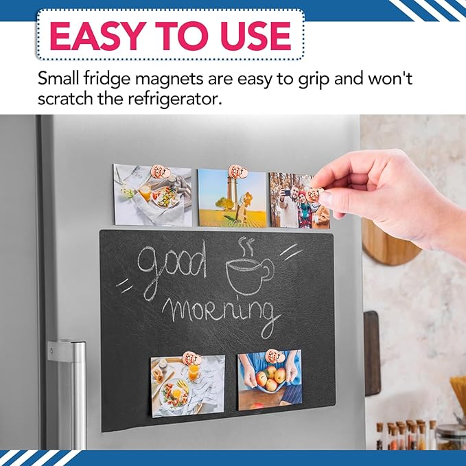 LOVIMAG Fridge Magnets, 18Pcs Cute Magnets for Refrigerator Strong Fridge for Whiteboard, Small Neodymium for Pink Magnet for Decorative Magnet,Kitchen, Office, School, Map