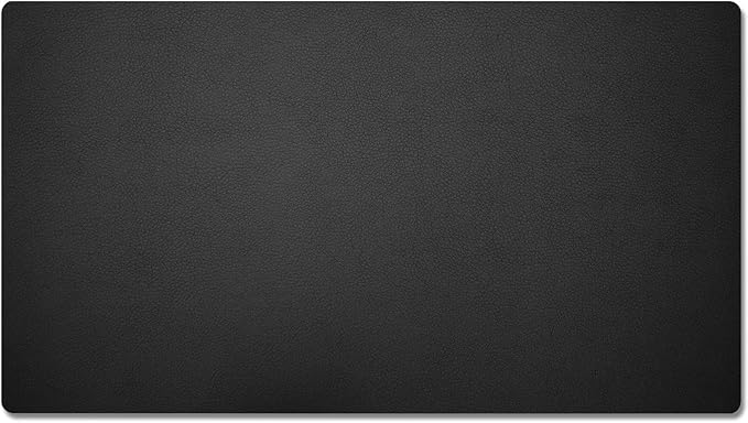 Nekmit Leather Desk Blotter Pad 36 x 20 Inches, Flat, Non-Slip, Waterproof, Black