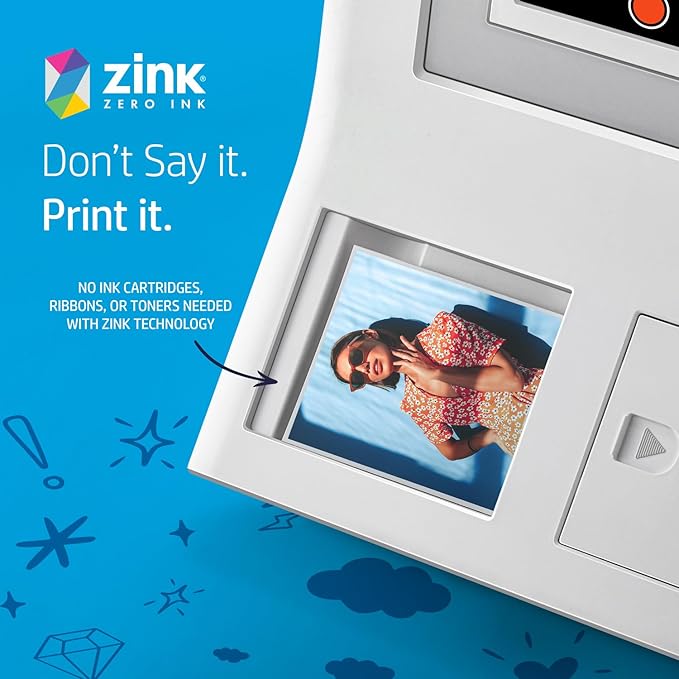 HP Sprocket 3.5 x 4.25” Zink Sticky-Backed Photo Paper (700 Pack) Compatible with HP Sprocket 3x4 Photobooth and Photo Printer