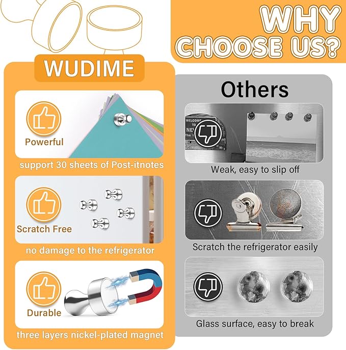 20Pcs Fridge Magnet Refrigerator Magnets, Whiteboard Magnets, Magnets Fridge, Strong Magnet for Kitchen, Office, Classroom, Map, Locker Decor