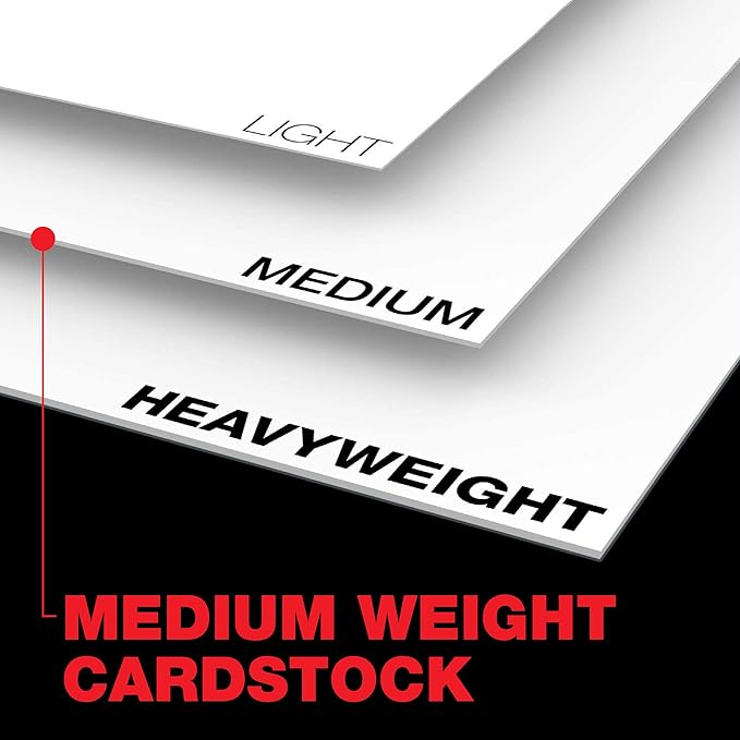 Accent Opaque White 8.5” x 11” Cardstock Paper, 65lb, 176gsm – 2,500 Sheets (10 Reams) – Premium Medium Weight Super Smooth Cardstock, Printer Paper for Ink Heavy Invitations, Menus, Images – 121939C