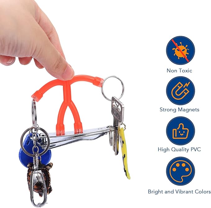 TRYMAG 10 Pcs Fridge Magnets Men, Funny Magnetic Humanoid Toys for Kids, Cute Fridge Magnet People for Office, Colorful Humanoid Magnetic Toys for Locker Decor, Adults, Whiteboard