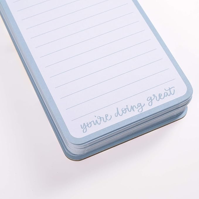 Graphique Reporter Notepad, Brush Strokes – Portable Notebook Embellished in Gold Foil, 150 Lined Sheets, 3" x 8.75" – Perfect for Note Taking, List Making and Much More (WLP184)